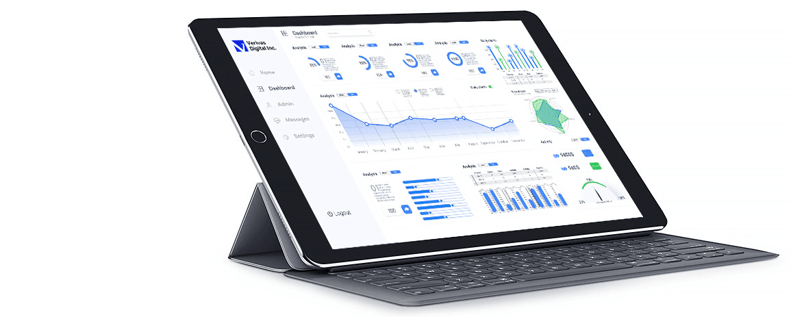 iPad displaying dashboard
